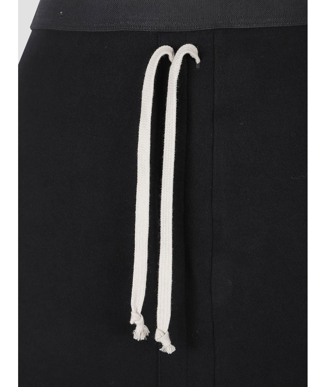 RICK OWENS Черная хлопковая юбка макси, фото 2