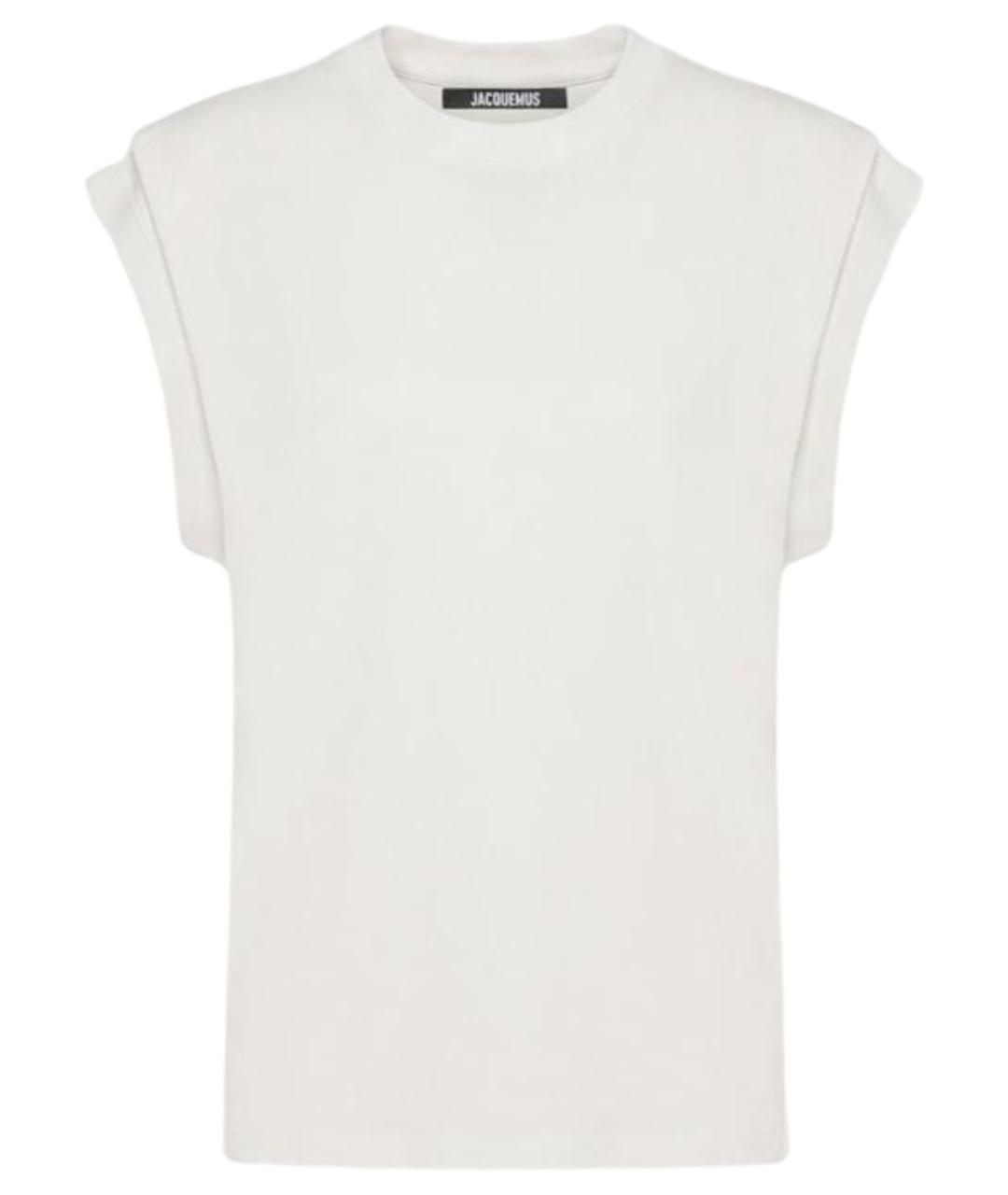 JACQUEMUS Белая хлопковая футболка, фото 1
