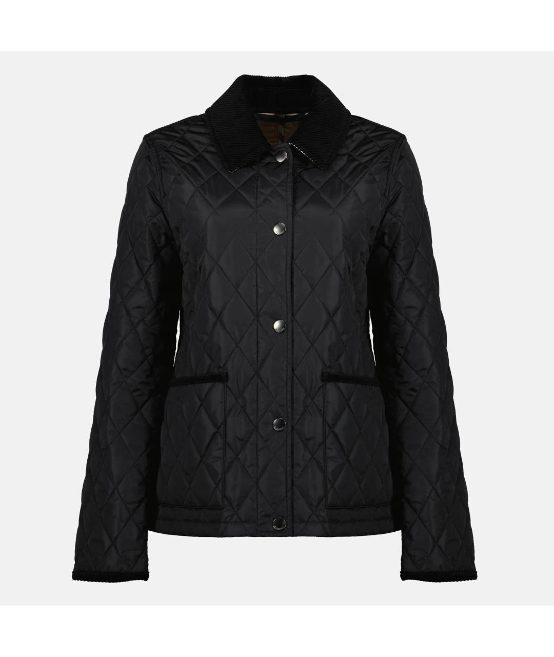 BURBERRY Черная полиамидовая куртка, фото 3