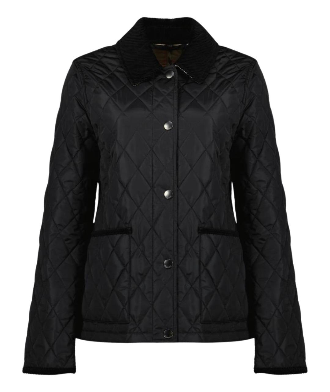 BURBERRY Черная полиамидовая куртка, фото 1