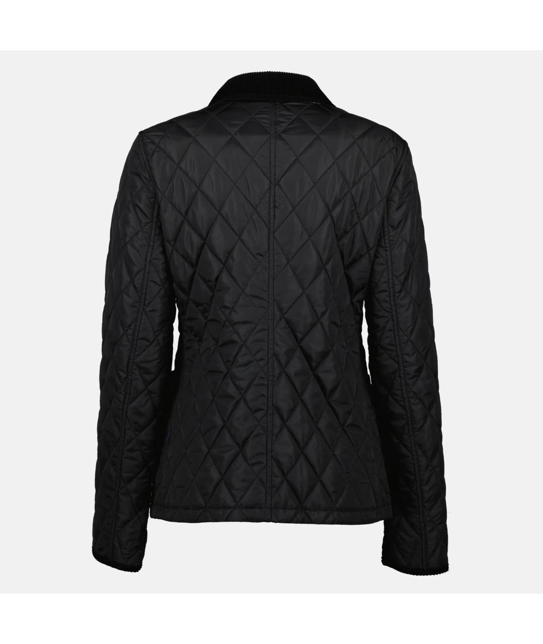 BURBERRY Черная полиамидовая куртка, фото 2