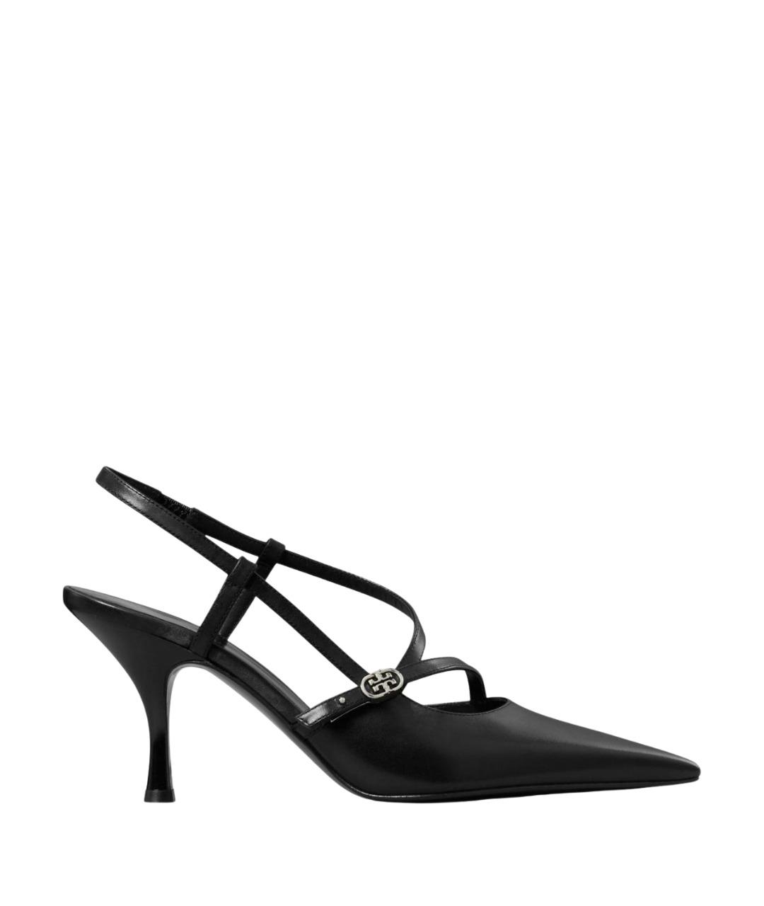 TORY BURCH Черные кожаные туфли, фото 1