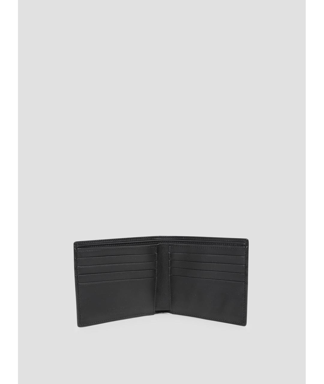 SAINT LAURENT Черный кожаный кошелек, фото 3