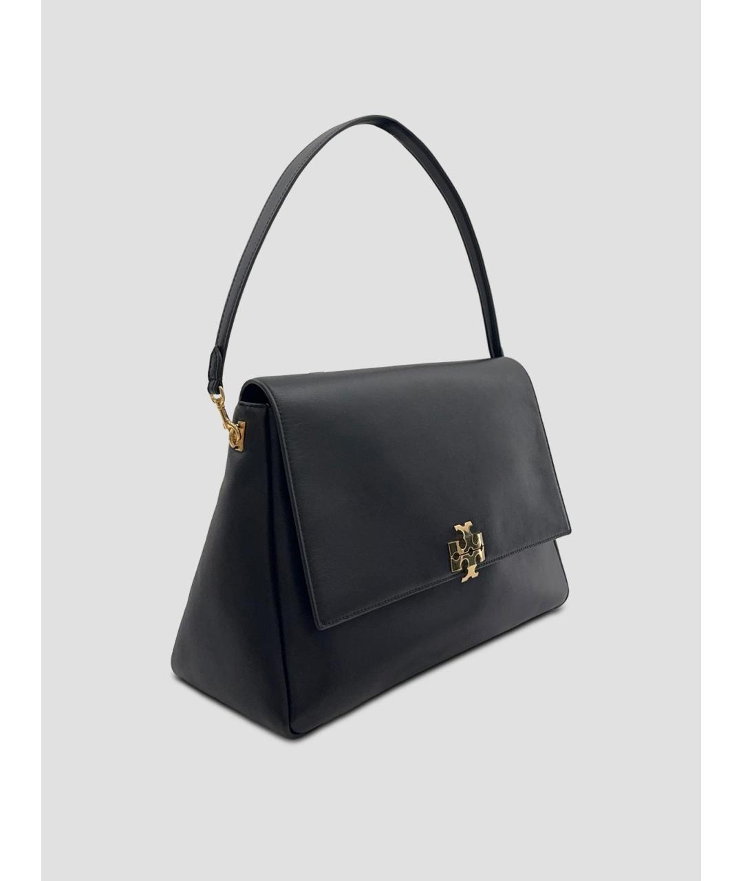 TORY BURCH Черная кожаная сумка через плечо, фото 3