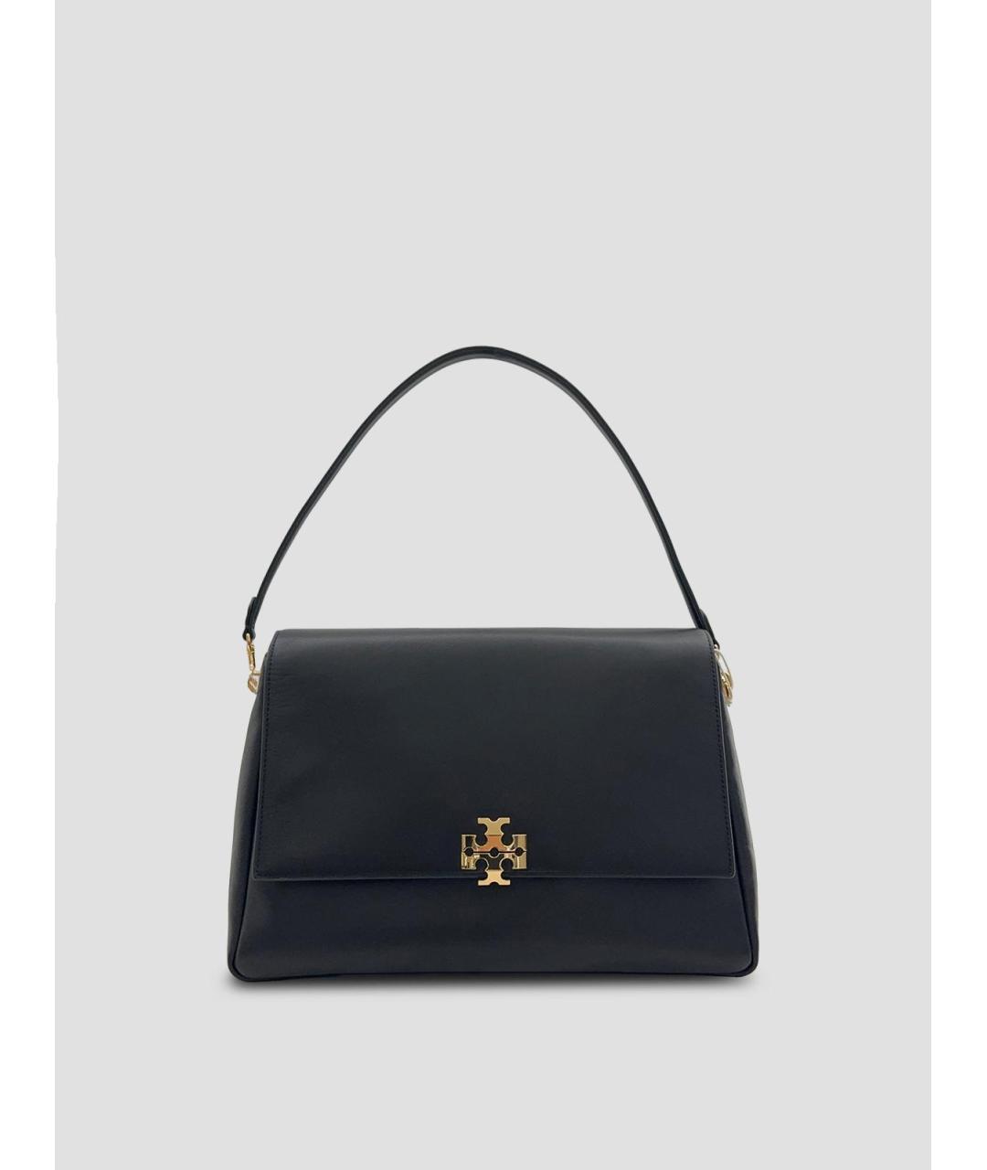 TORY BURCH Черная кожаная сумка через плечо, фото 4