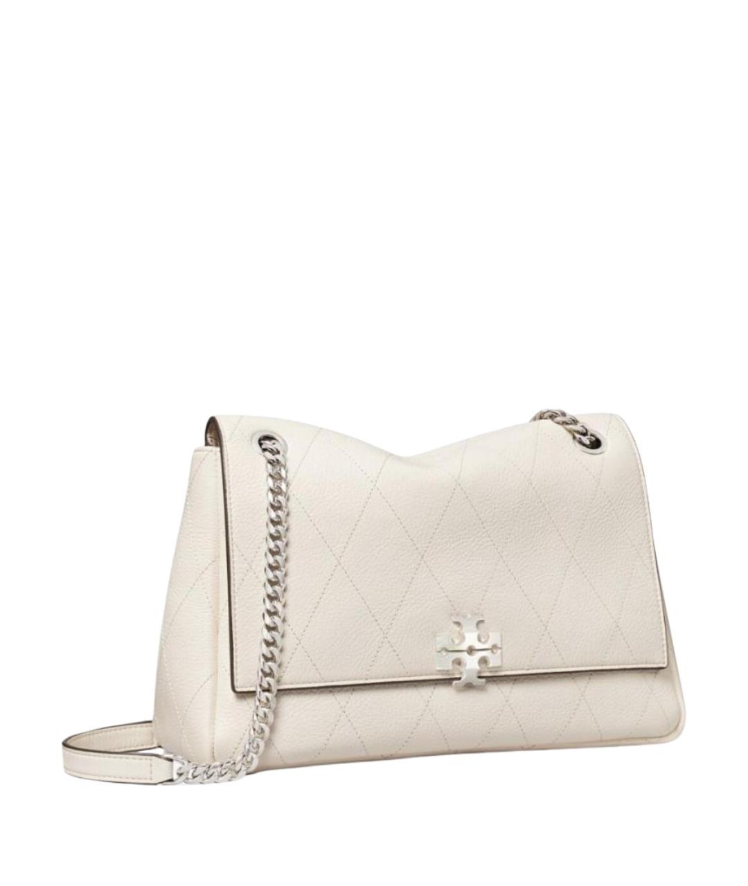 TORY BURCH Бежевая кожаная сумка через плечо, фото 1
