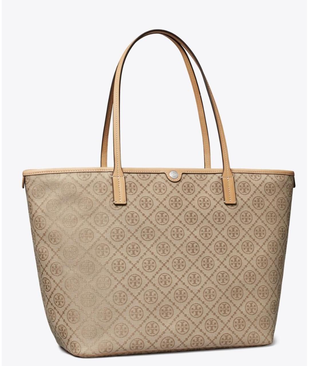 TORY BURCH Бежевая хлопковая сумка тоут, фото 3