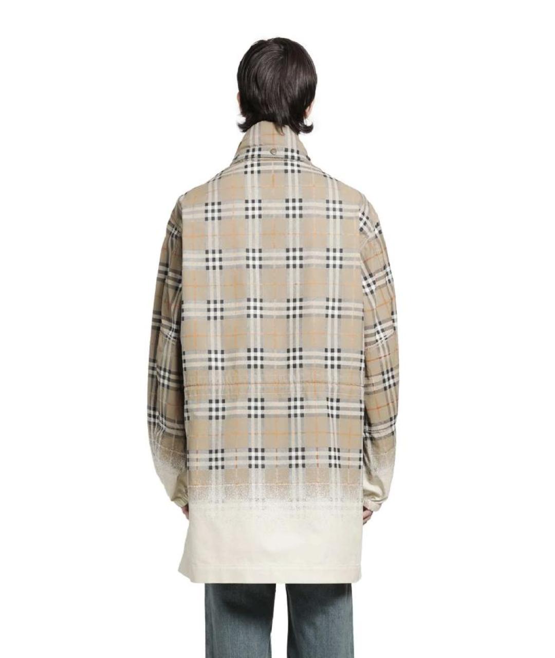 BURBERRY Бежевая хлопковая куртка, фото 2