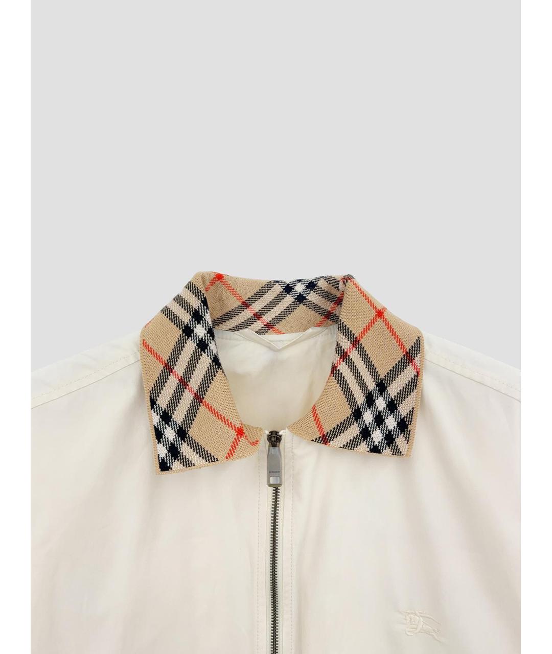 BURBERRY Бежевая хлопковая куртка, фото 3