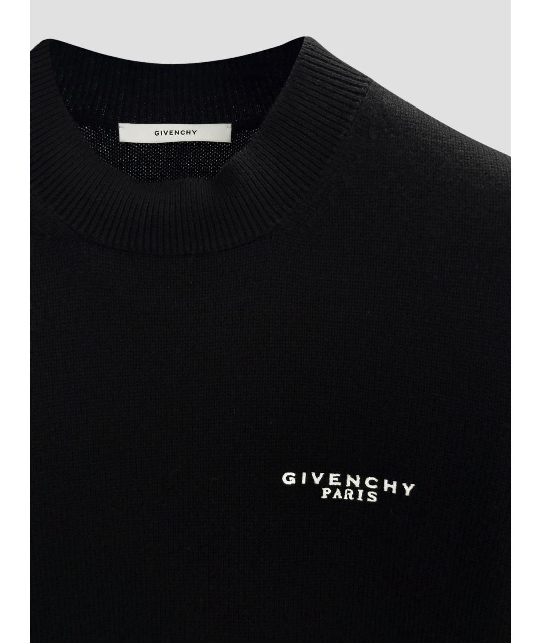 GIVENCHY Черный шерстяной джемпер / свитер, фото 3