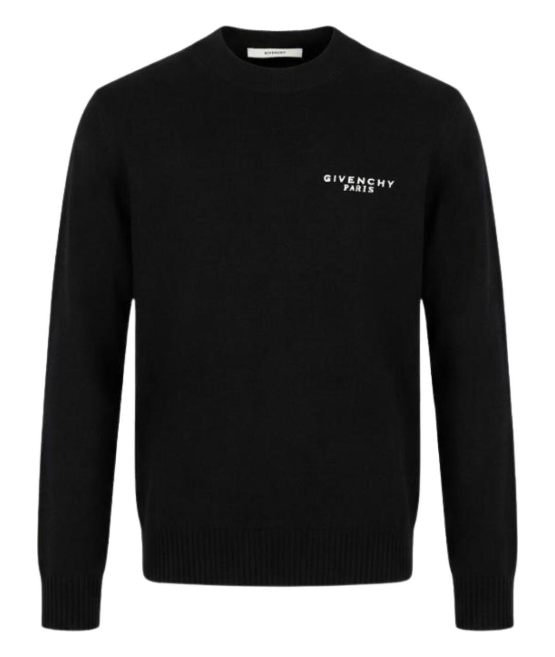 GIVENCHY Черный шерстяной джемпер / свитер, фото 1