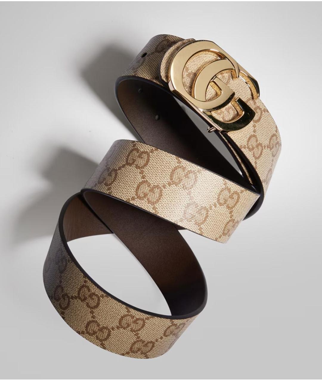 GUCCI Бежевый ремень, фото 4