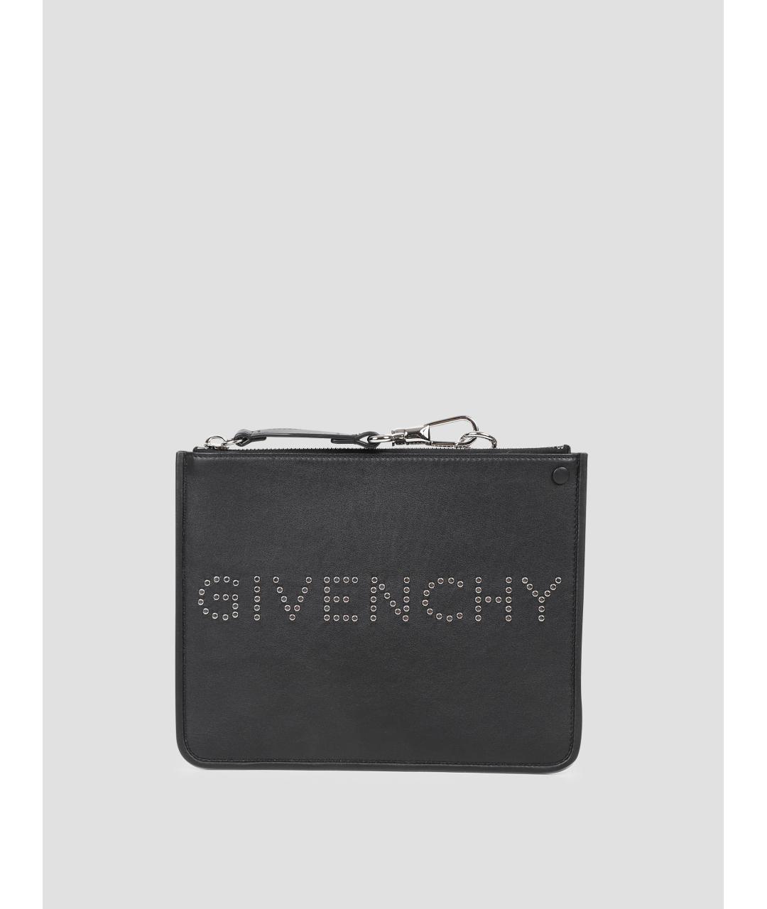 GIVENCHY Черная кожаная папка для документов, фото 4