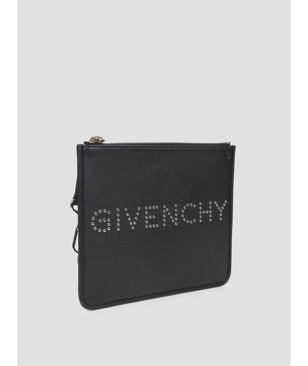 GIVENCHY Черная кожаная папка для документов, фото 3