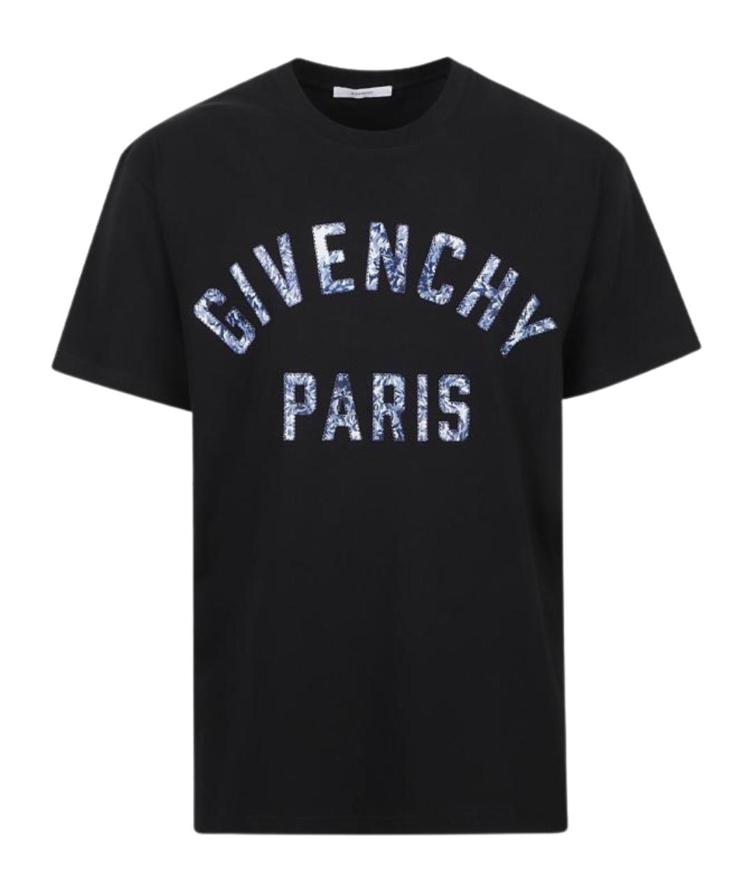 GIVENCHY Черная хлопковая футболка, фото 1