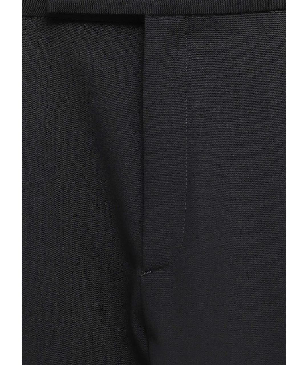 GUCCI Черные шерстяные классические брюки, фото 3