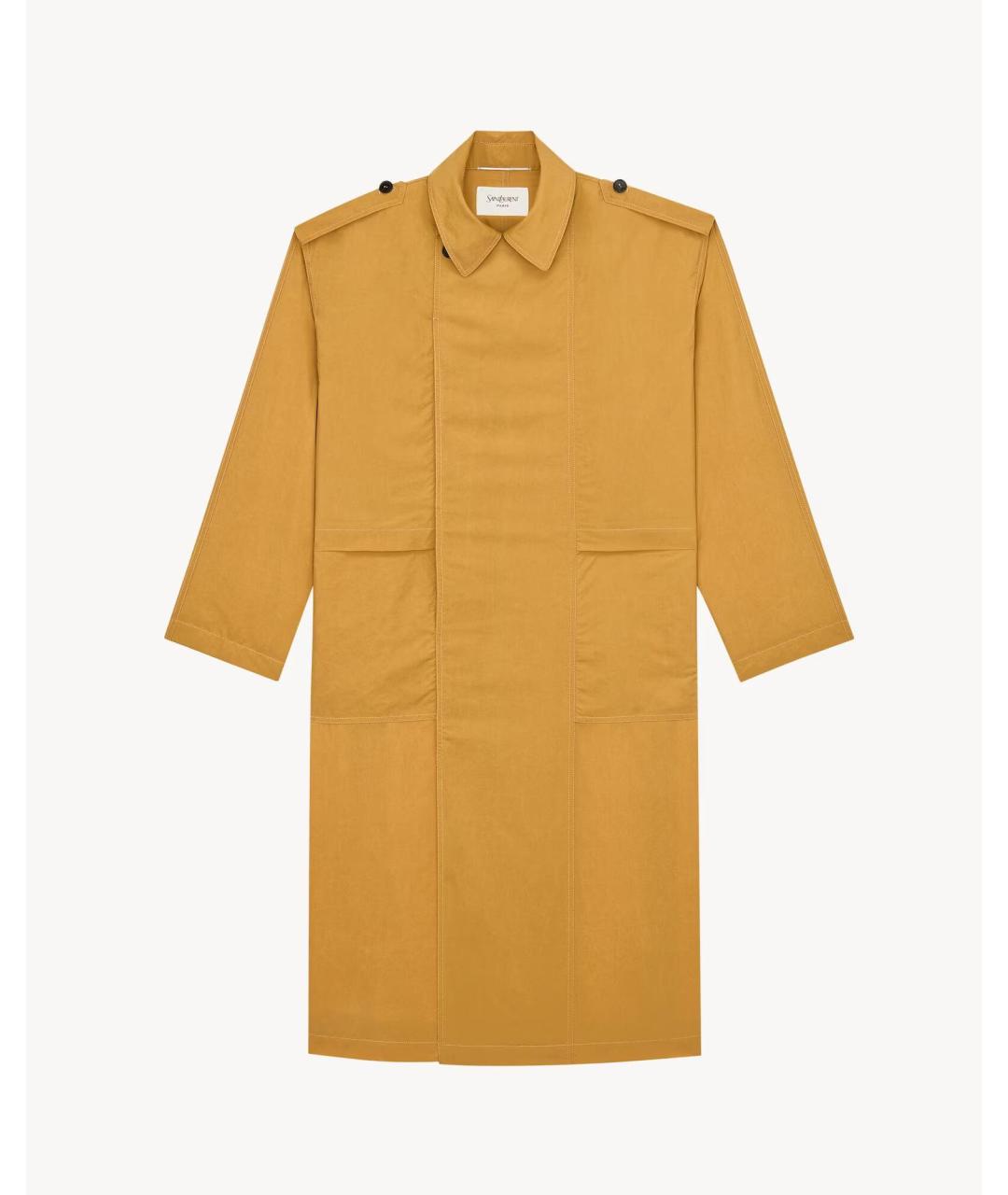 SAINT LAURENT Коричневая шелковая куртка, фото 3