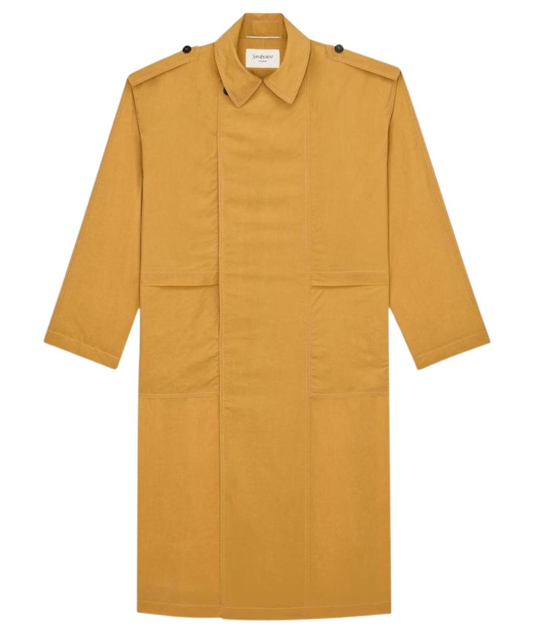SAINT LAURENT Коричневая шелковая куртка, фото 1