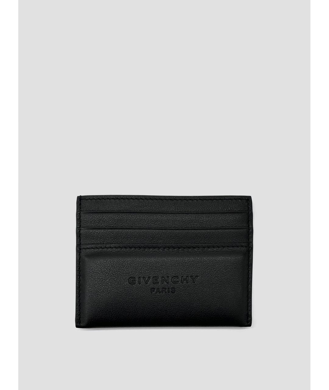 GIVENCHY Черный кожаный кардхолдер, фото 4