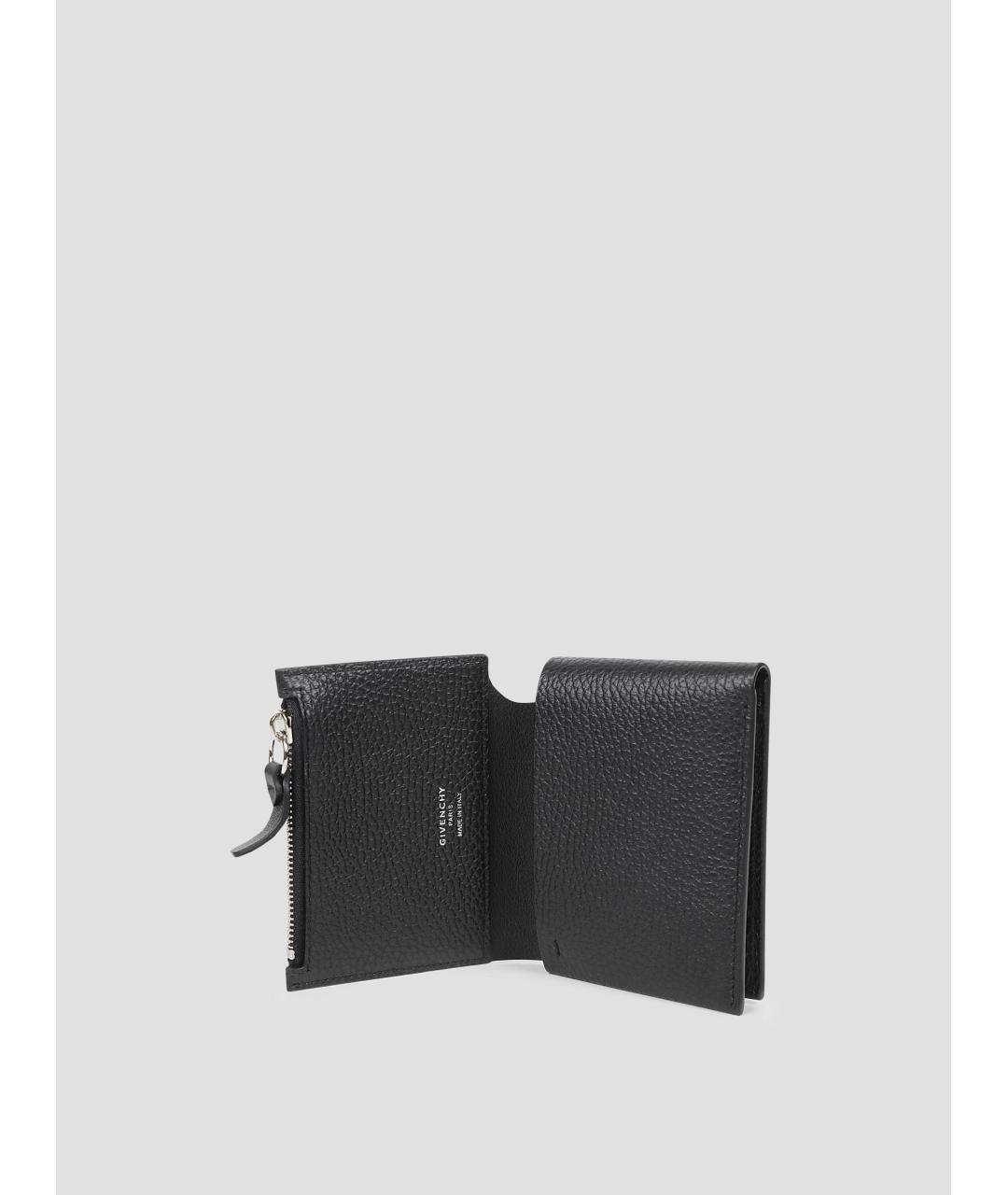 GIVENCHY Черный кожаный кошелек, фото 3