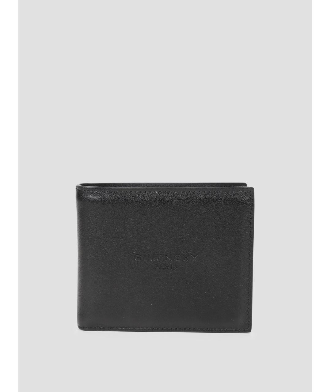 GIVENCHY Черный кожаный кошелек, фото 4