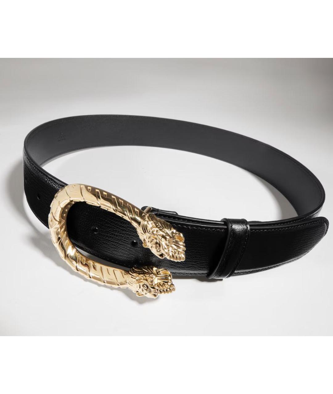 GUCCI Черный кожаный ремень, фото 4