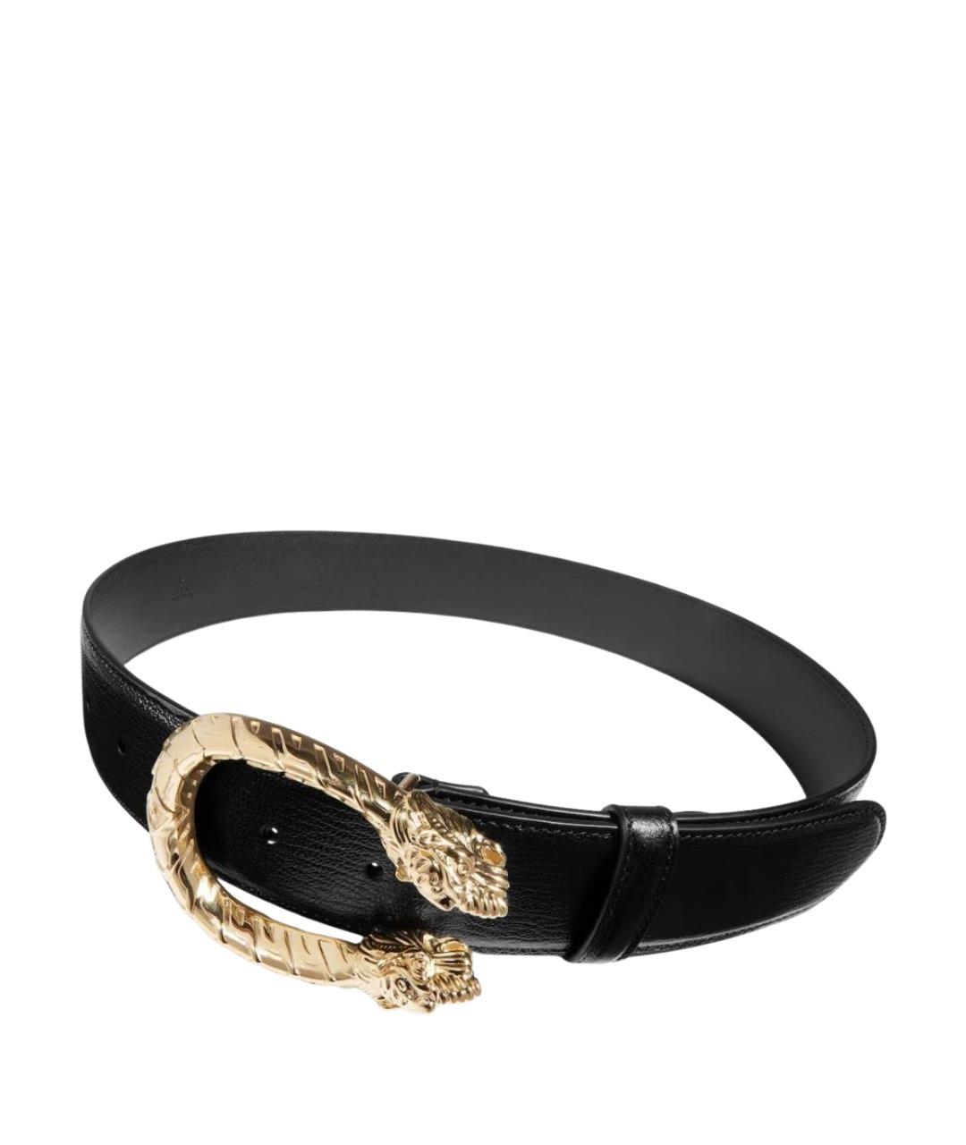 GUCCI Черный кожаный ремень, фото 1