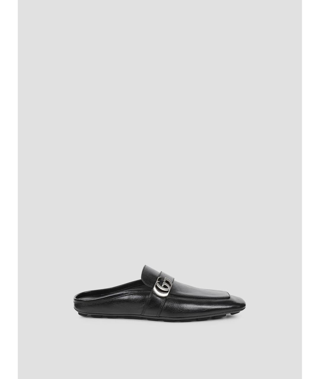 GUCCI Черные кожаные лоферы, фото 4