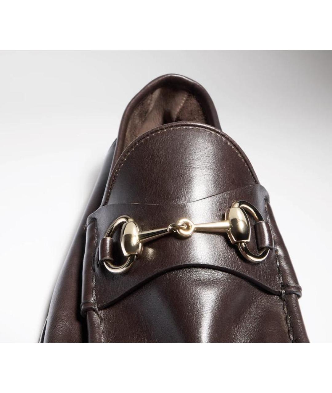 GUCCI Кожаные лоферы, фото 4