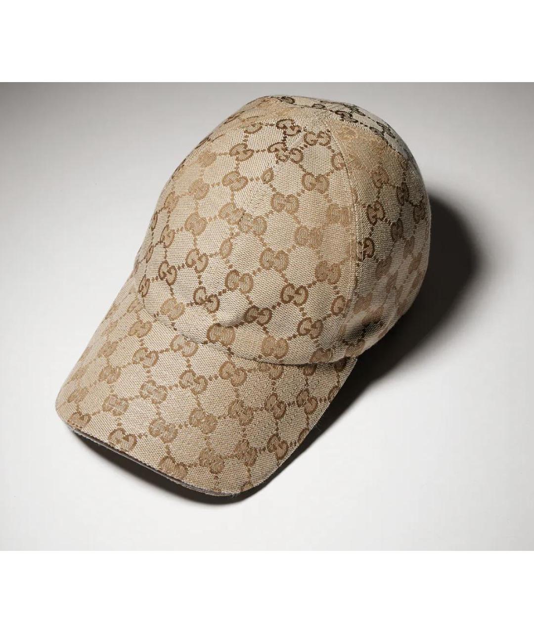 GUCCI Бежевая синтетическая кепка, фото 2