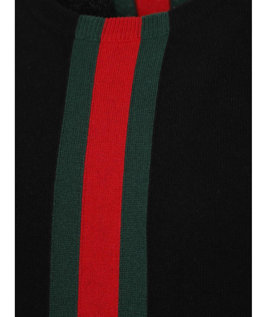 GUCCI Черный кашемировый джемпер / свитер, фото 2
