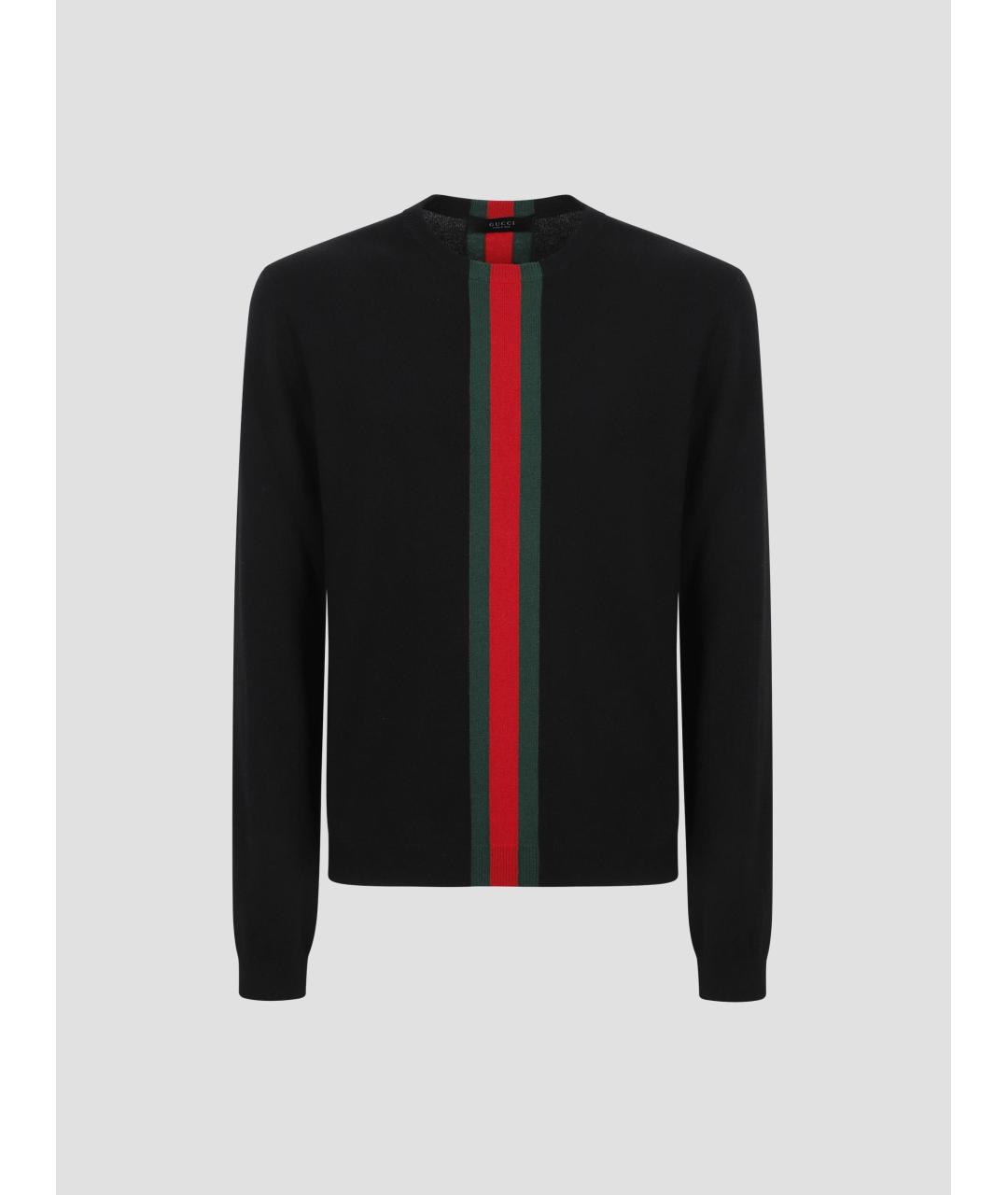 GUCCI Черный кашемировый джемпер / свитер, фото 4