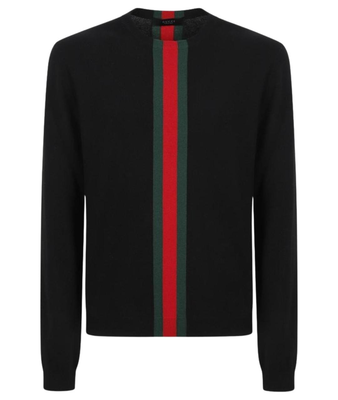 GUCCI Черный кашемировый джемпер / свитер, фото 1
