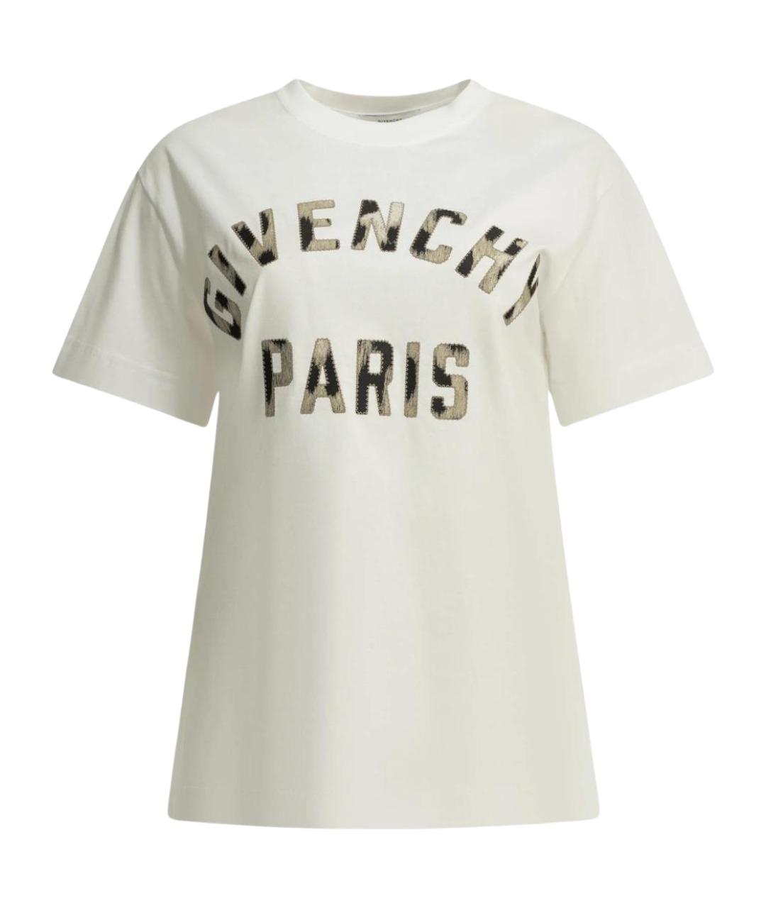 GIVENCHY Белая хлопковая футболка, фото 1