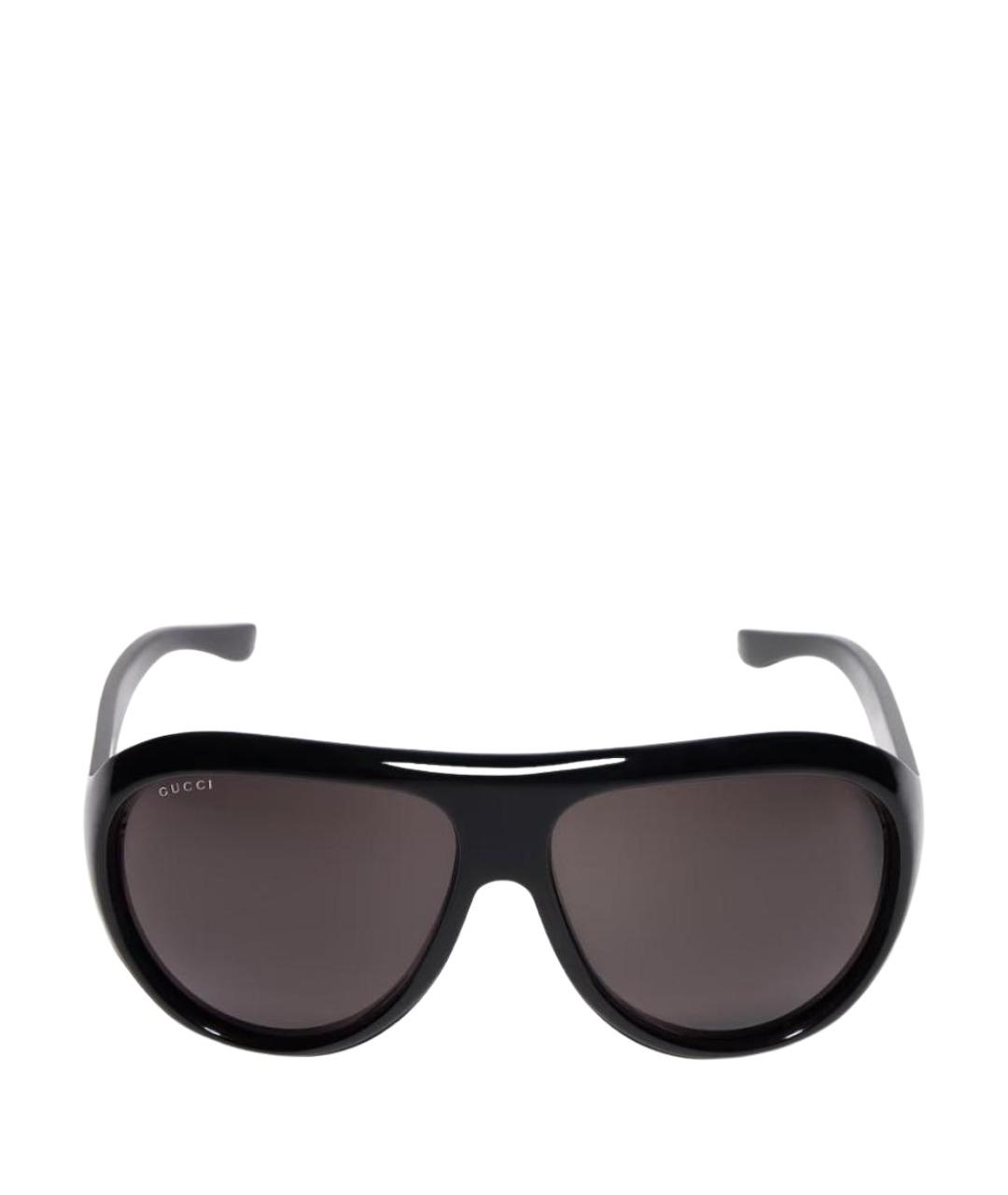 GUCCI Черные пластиковые солнцезащитные очки, фото 1
