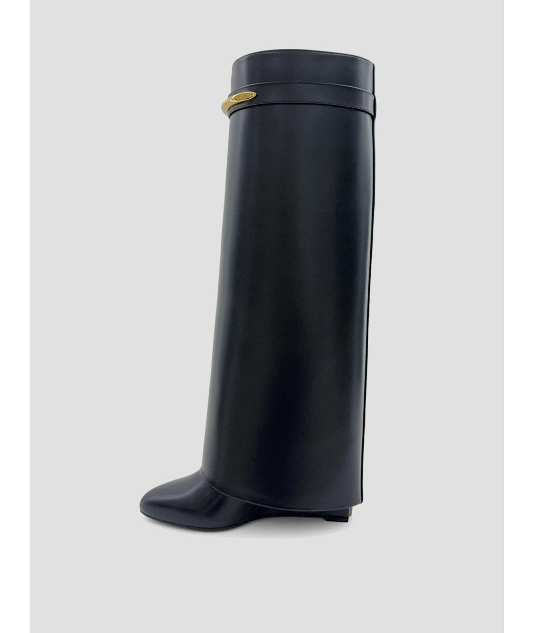 GIVENCHY Черные кожаные сапоги, фото 3
