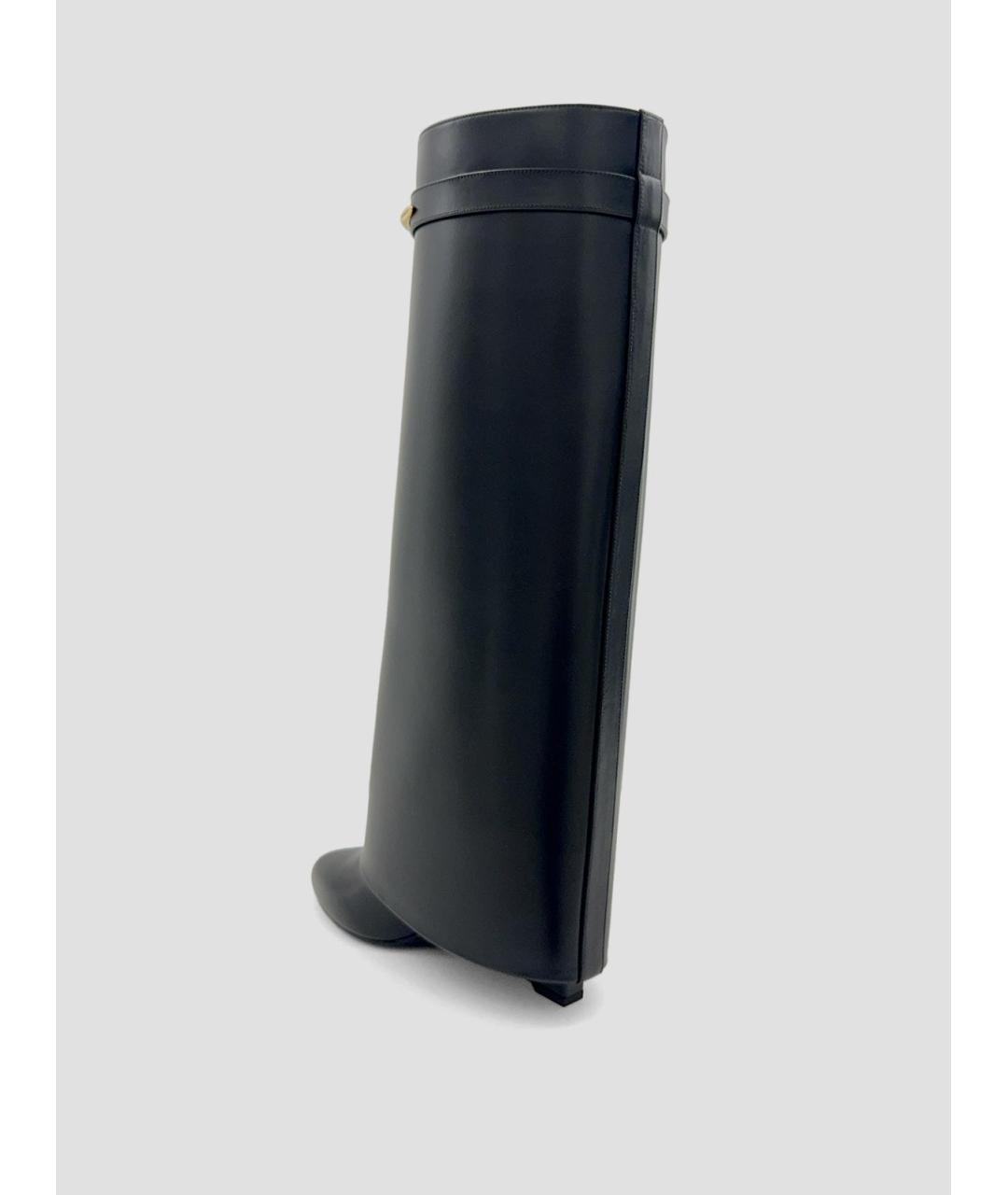 GIVENCHY Черные кожаные сапоги, фото 2