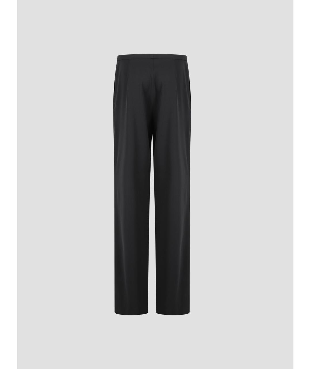 GUCCI Черные шерстяные прямые брюки, фото 3