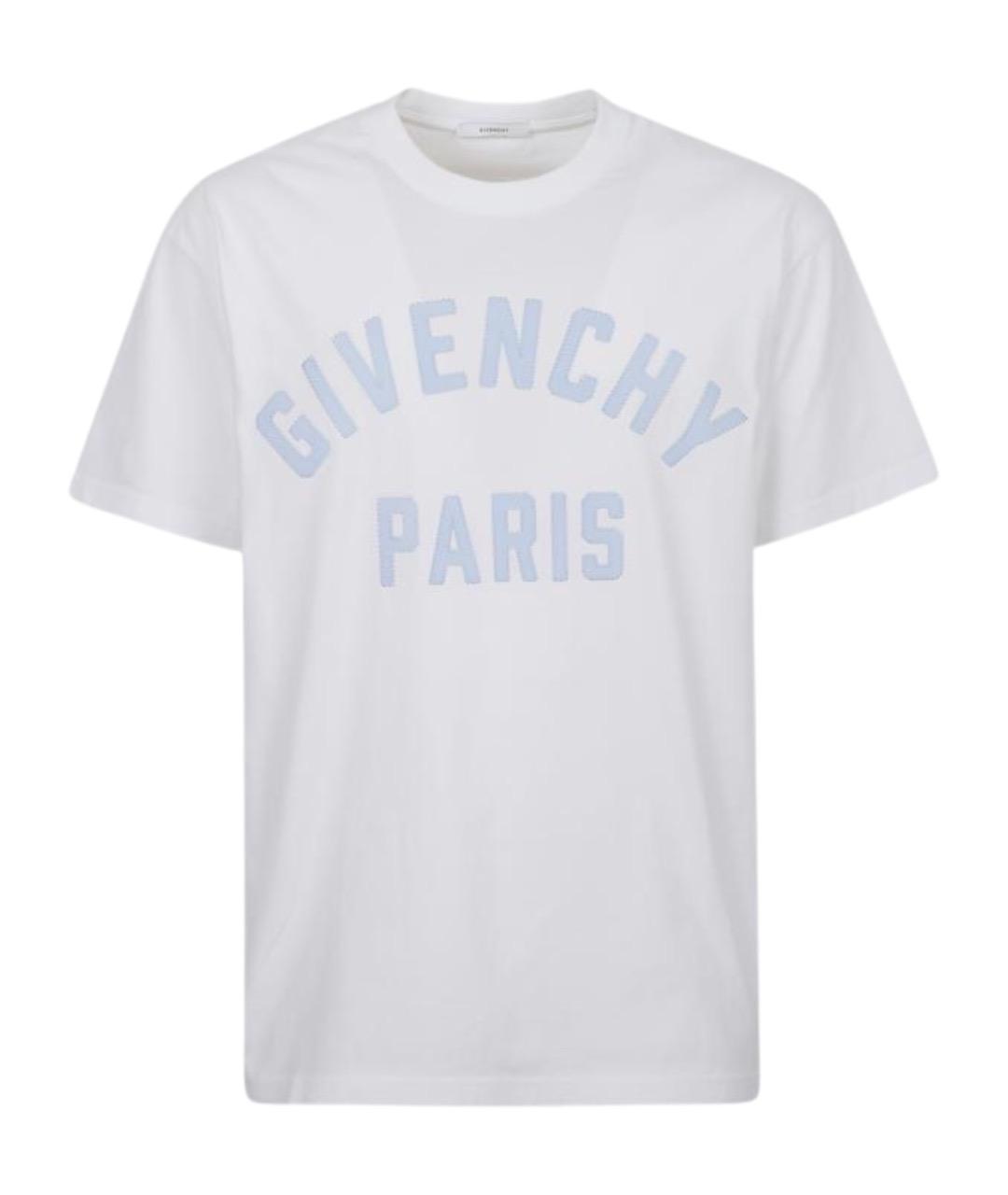 GIVENCHY Белая хлопковая футболка, фото 1
