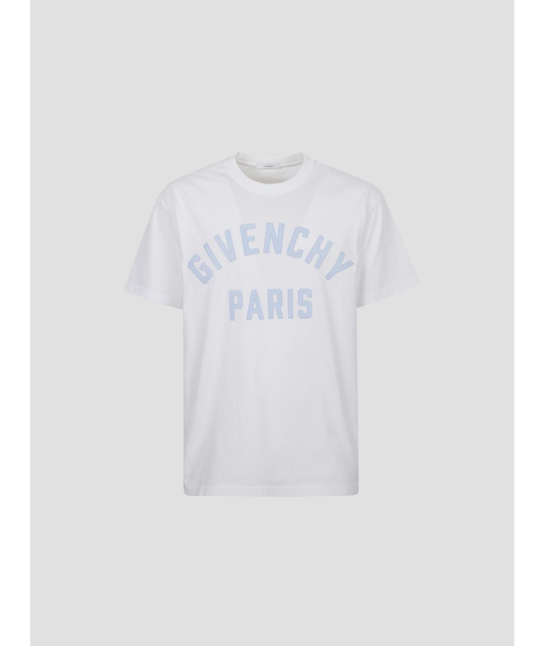 GIVENCHY Белая хлопковая футболка, фото 4