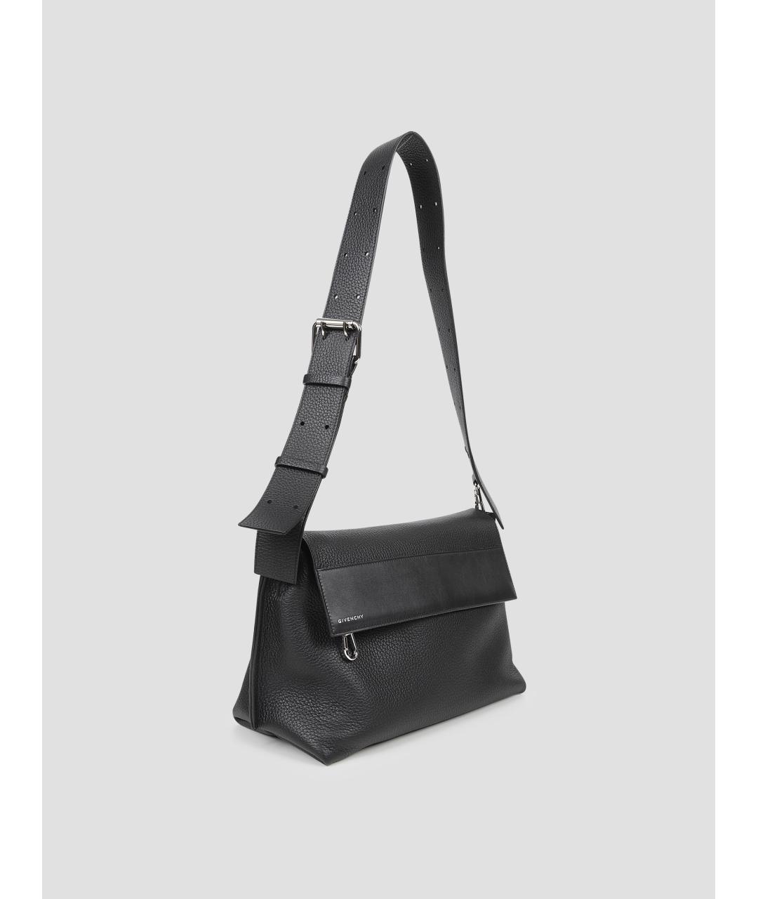 GIVENCHY Черная кожаная сумка на плечо, фото 3
