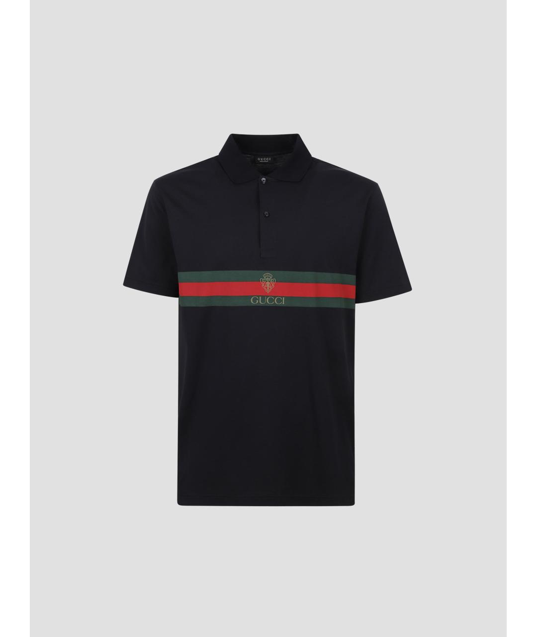 GUCCI Хлопковое поло с коротким рукавом, фото 4