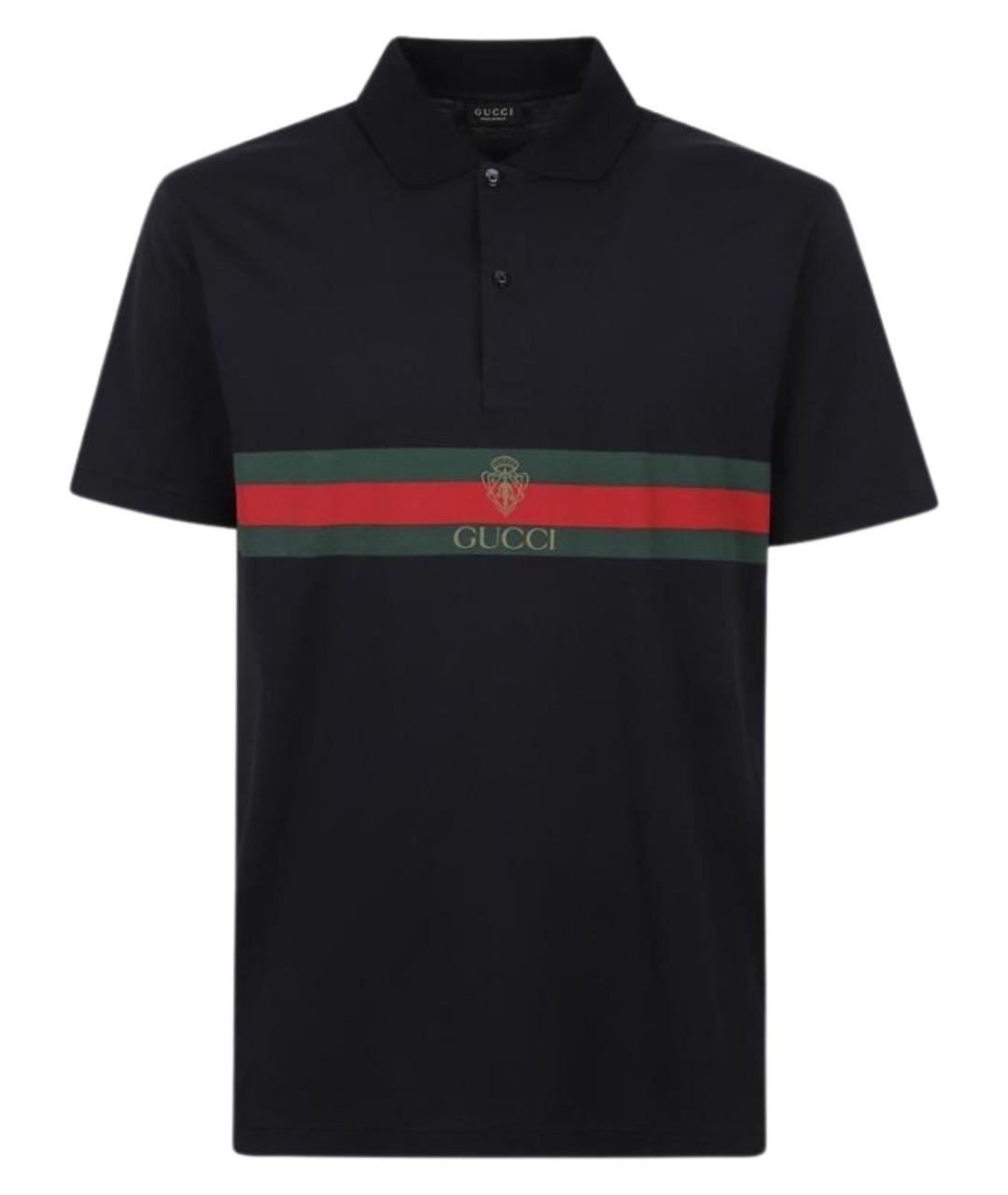 GUCCI Хлопковое поло с коротким рукавом, фото 1