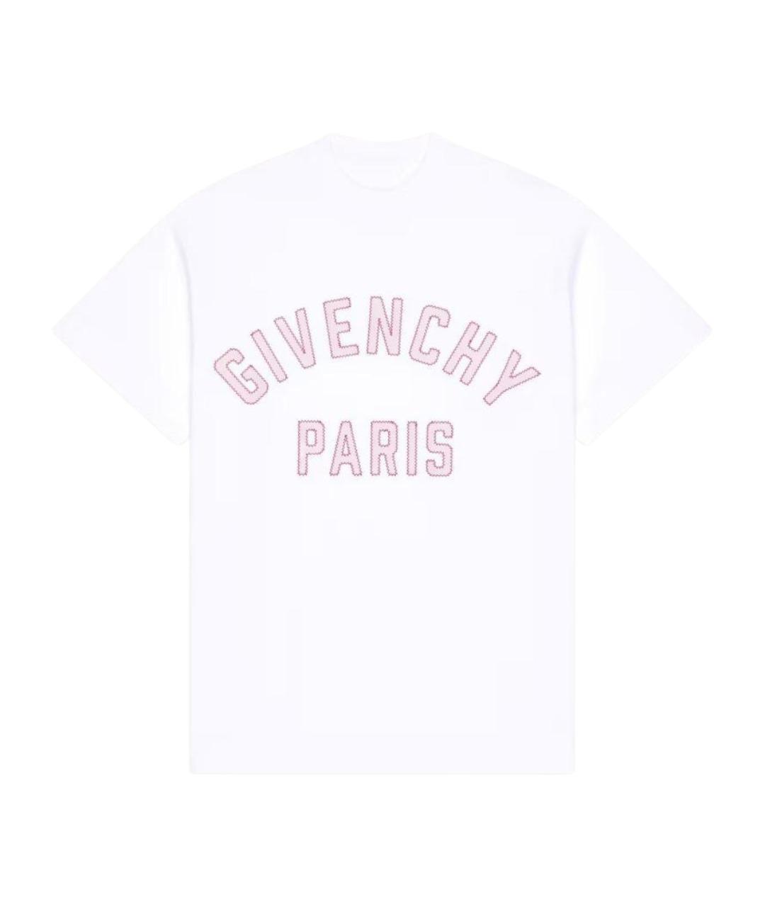 GIVENCHY Белая хлопковая футболка, фото 1