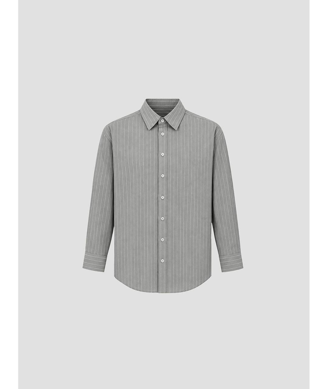 PHOEBE PHILO Серая хлопковая рубашка, фото 4
