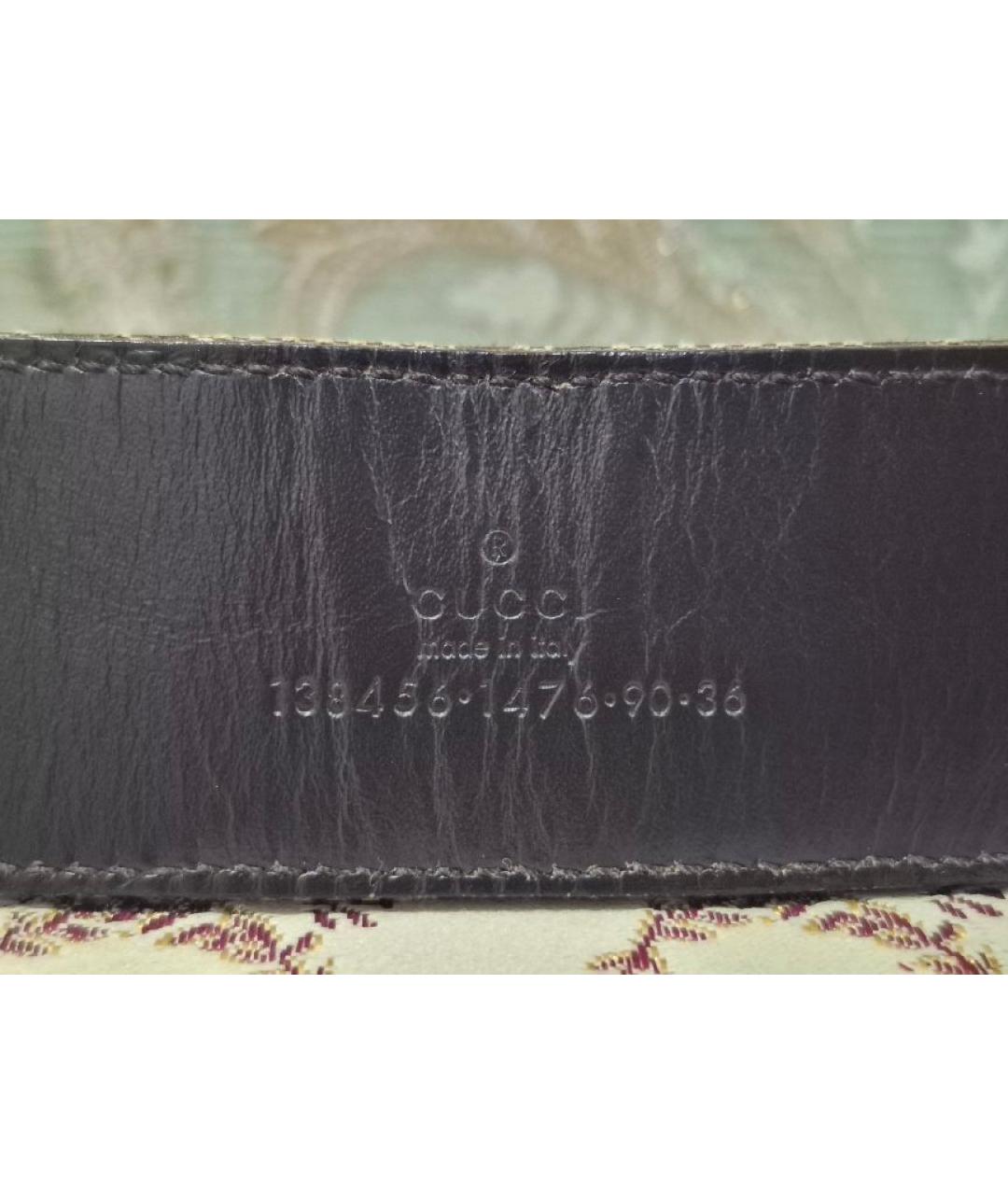 GUCCI Бежевый кожаный ремень, фото 3