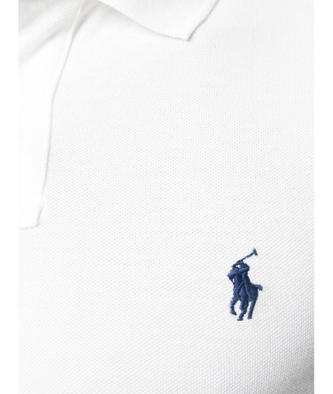 POLO RALPH LAUREN Белая хлопковая футболка, фото 5