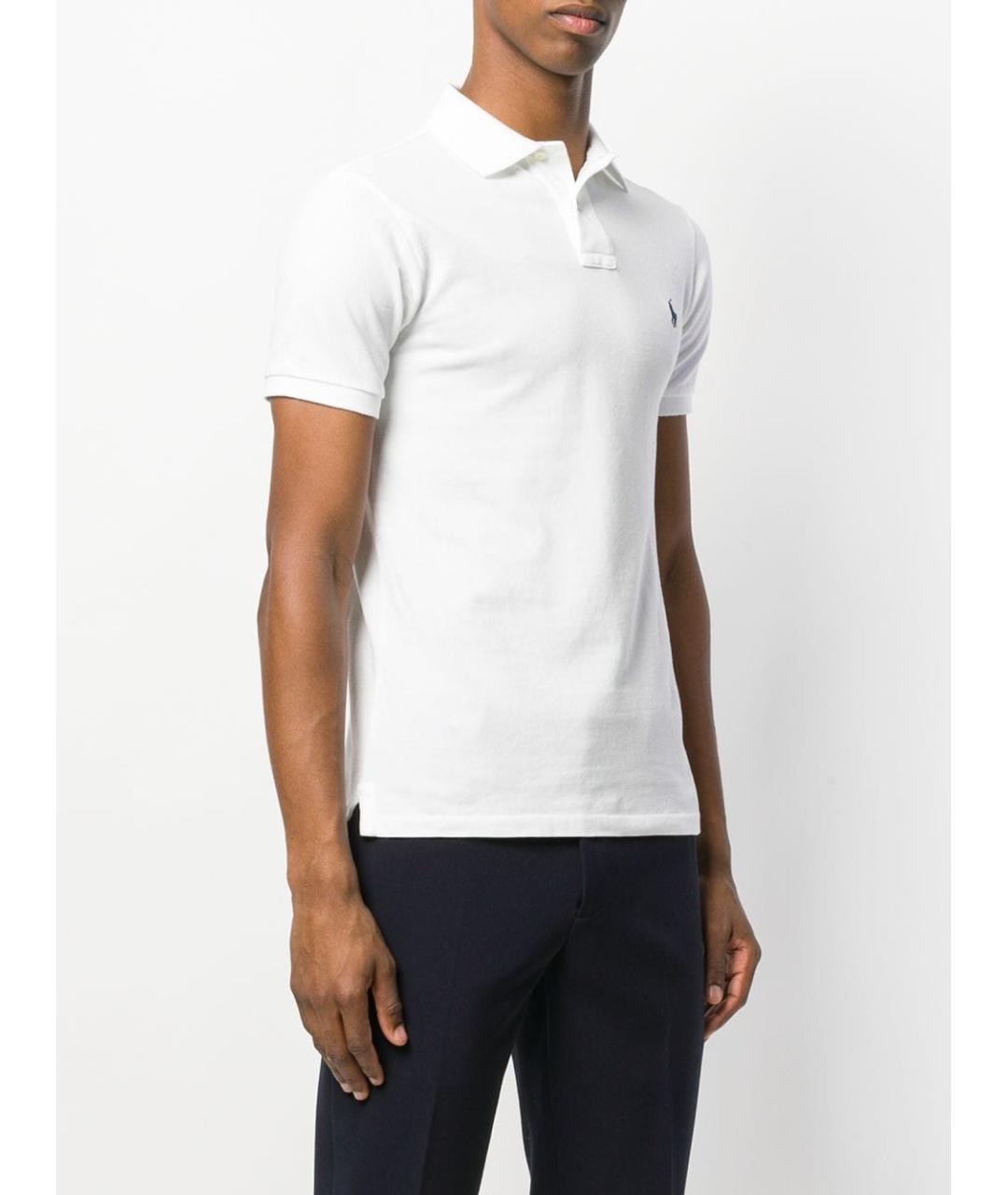 POLO RALPH LAUREN Белая хлопковая футболка, фото 3