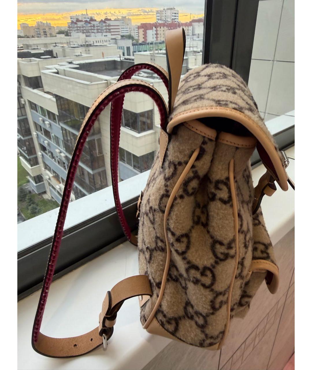 GUCCI KIDS Бежевый рюкзак, фото 3
