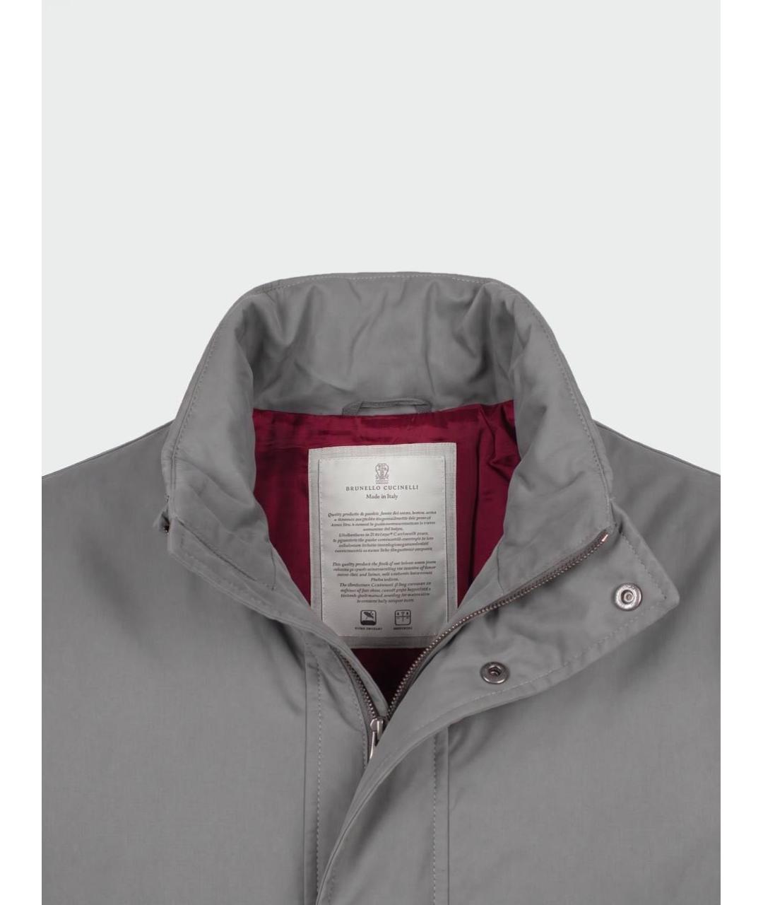 BRUNELLO CUCINELLI Серая куртка, фото 4